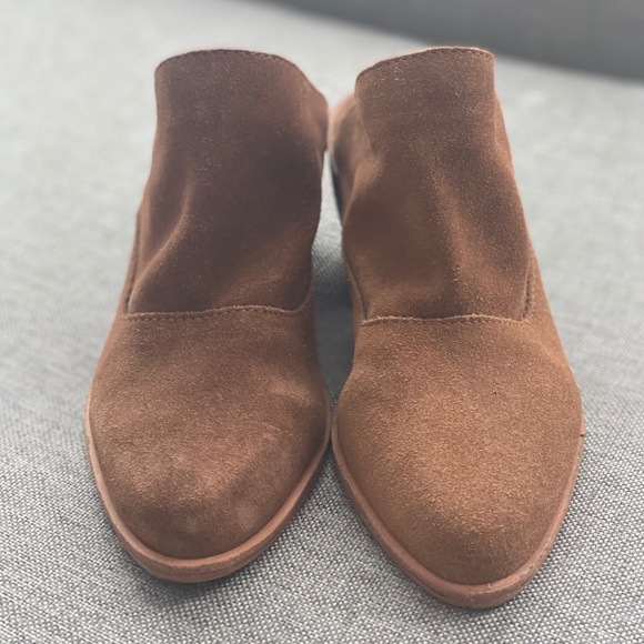 Splendid Symphony Tobacco Suede Stacked Heel Mule - Picture 5 of 7